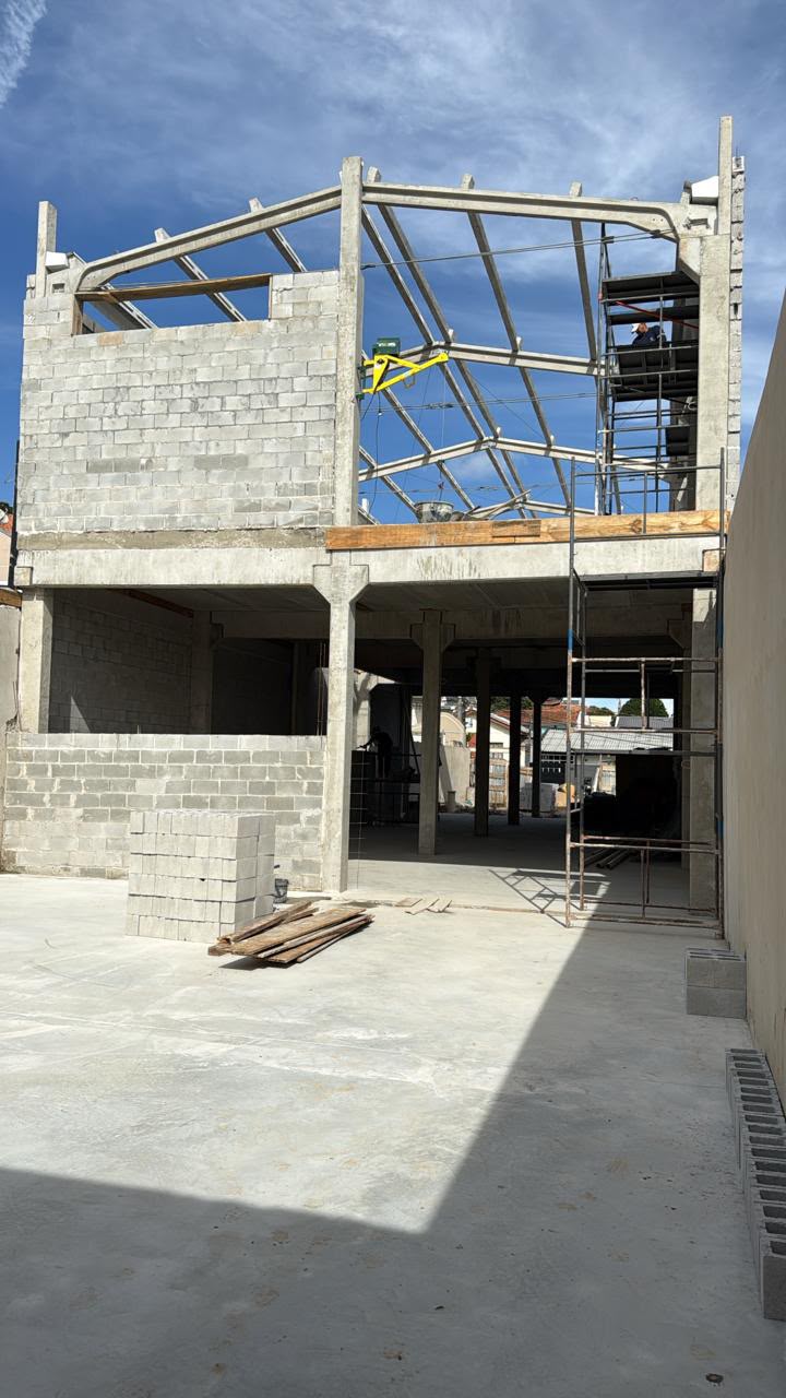 Construção de galpão industrial